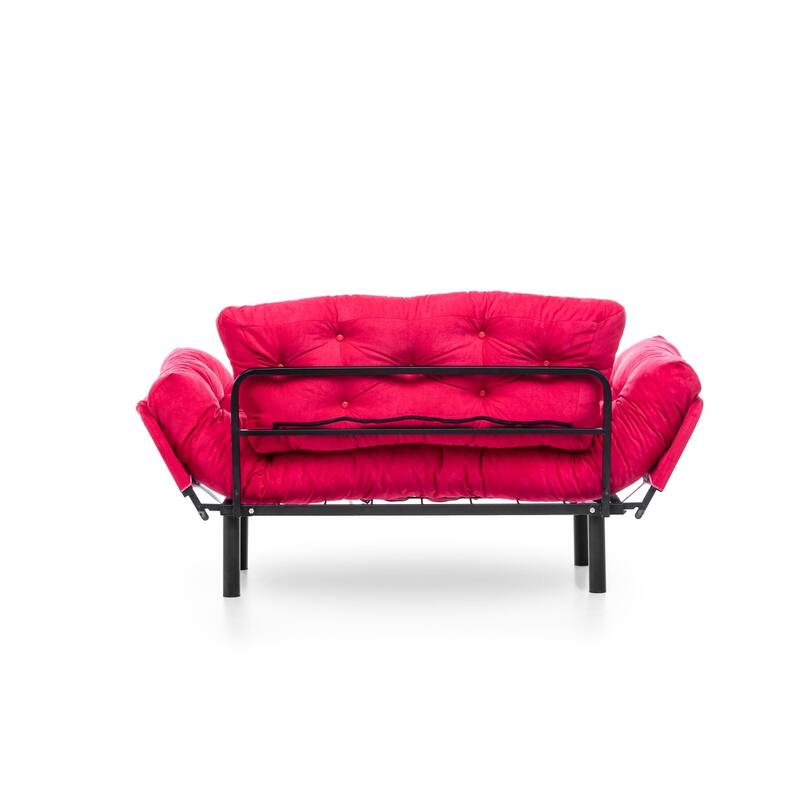 Gazapizm Metal Frame, Tufted Removable Cushions Loveseat