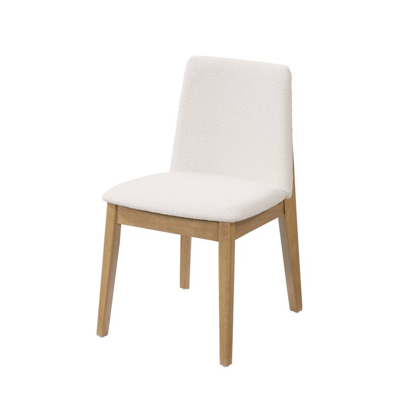 Christopher Knight Home - Mid-Century 5-Piece Dining Set Rectangular V-Base Dining Table & Upholstered Parsons Dining Chairs