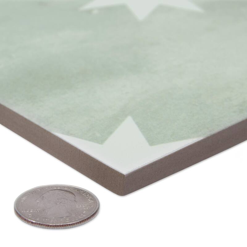 Merola Tile Starlight Sage 17-3/8" x 17-3/8" Porcelain Floor and Wall Tile