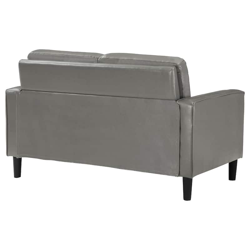 Ruth Transitional Upholstered Track Arm Loveseat