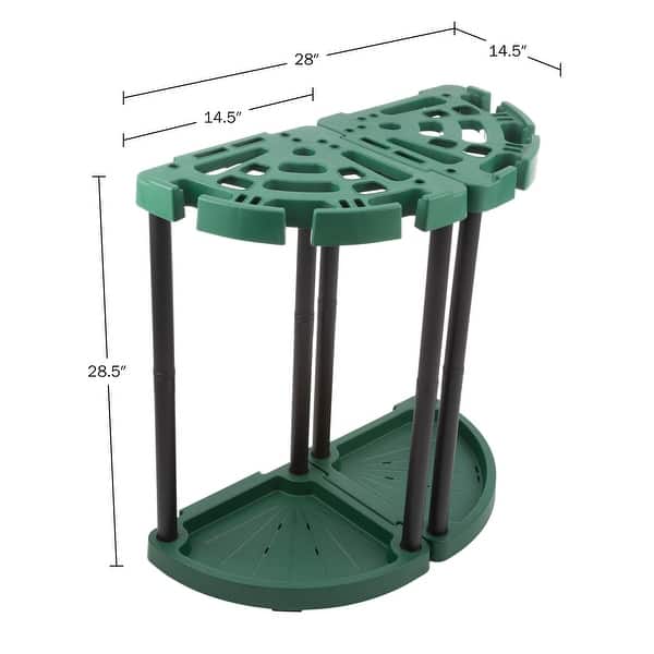 Tool Organizer 2-Pack - Garage Storage Rack - Organize Up to 48 Yard Tools - Corner Rack for Home or Shed - Racks by Stalwart