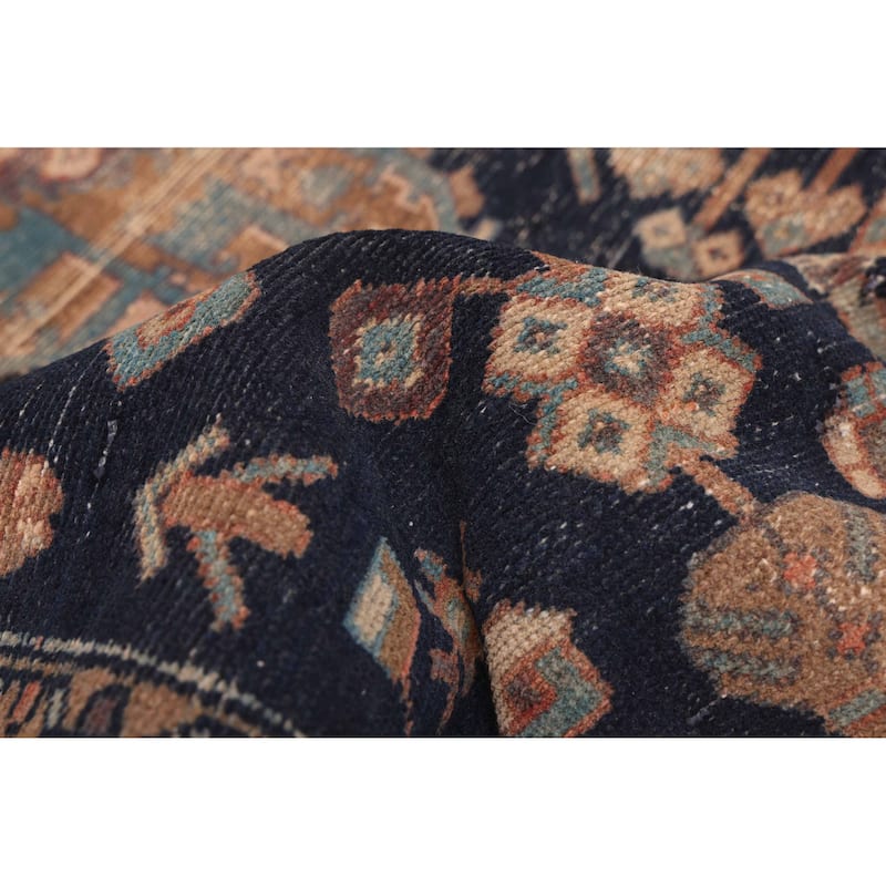 ECARPETGALLERY Hand-knotted Antalya Vintage Dark Navy Wool Rug - 3'5 x 6'3