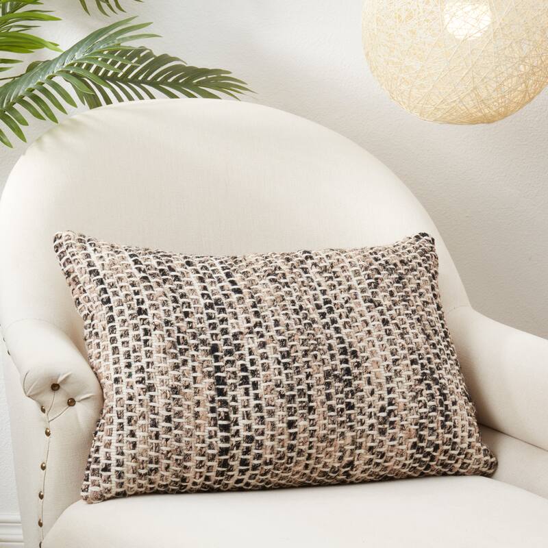 Sleek Striped Throw Pillow