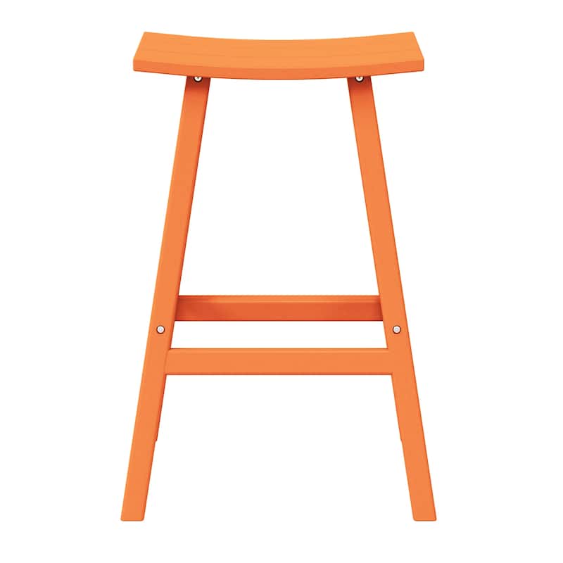 Laguna Hdpe All Weather Outdoor Patio 29" Saddle Seat Bar Stool