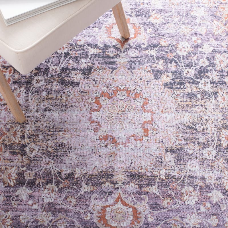 SAFAVIEH Serapi Machine Washable Netta Shabby Chic Distressed Rug