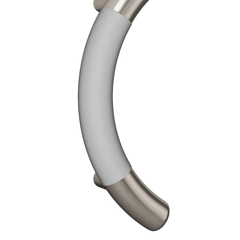 ErgoValveBar Ergonomic Soft Grip 32mm Diameter ADA Compliant 300 lb Weight Capacity Brushed Stainless Steel