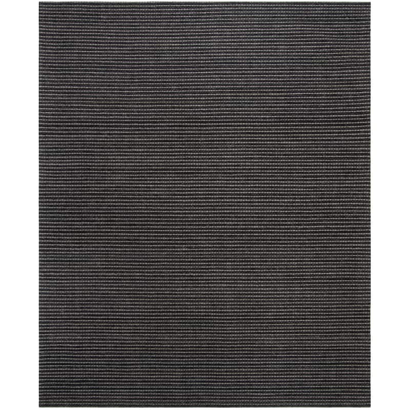 SAFAVIEH Handmade Natura Refiqe Wool Rug - 10' x 14' - Grey/Black - Rectangle