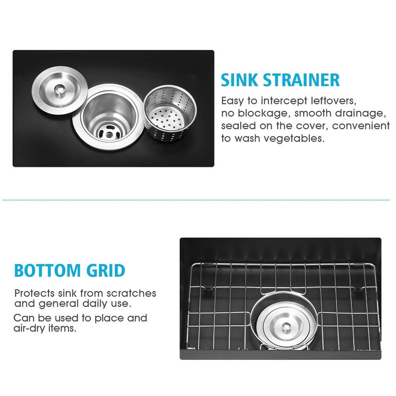 Undermount Bar Sink With Basket Strainer