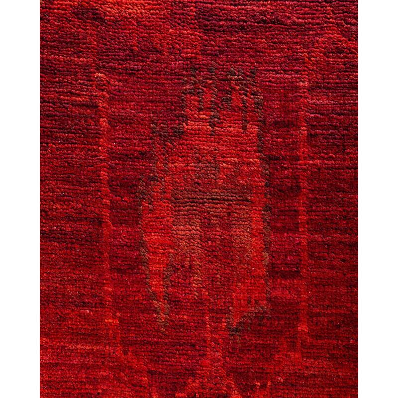 Vibrance One-of-a-Kind Hand-Knotted Runner Rug - Orange, 4' 9" x 14' 2" - 4' 9" x 14' 2"