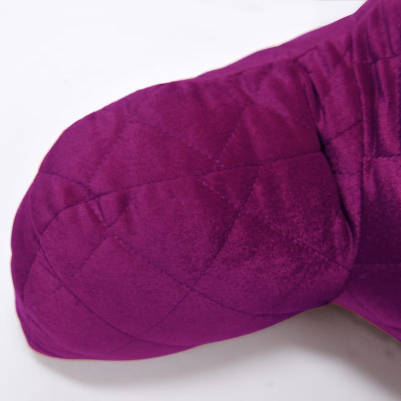 Velvet Do-It-Yourself Bedrest Reading Pillow Cover and Filling