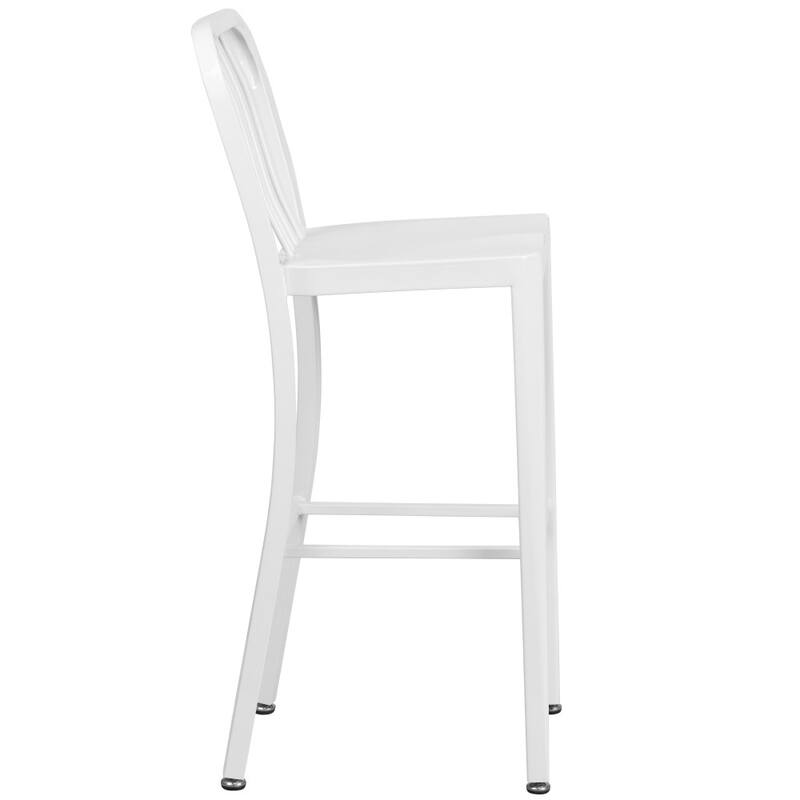 Indoor/Outdoor Commercial Grade Metal Modern Barstools (Set of 2)