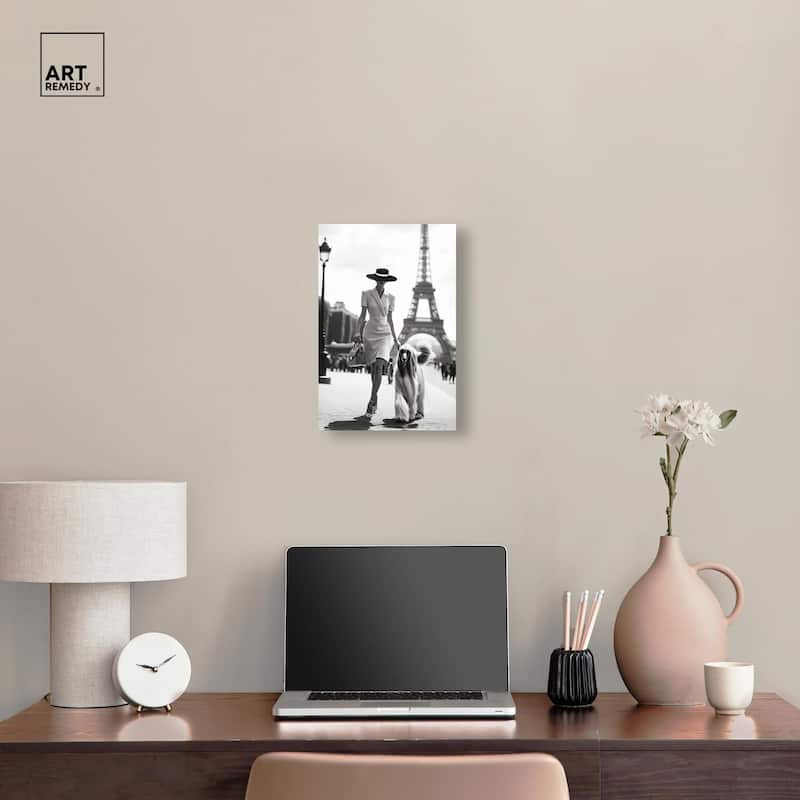 Fashionable Locks Noir Canvas by Art Remedy, Gallery Wrapped