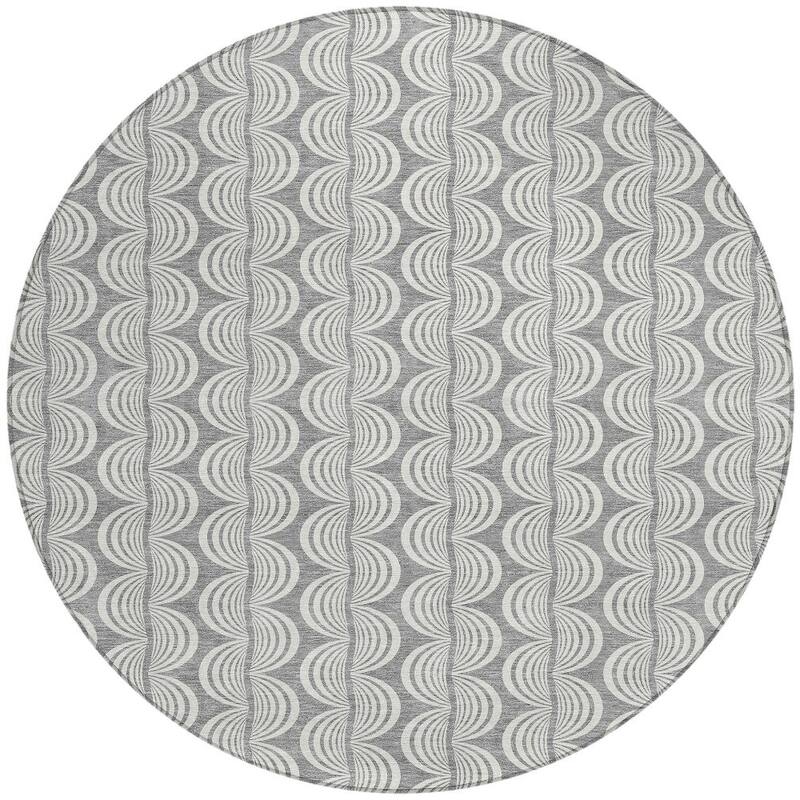 HomeRoots Ogee Transitional Rectangle Outdoor Rug