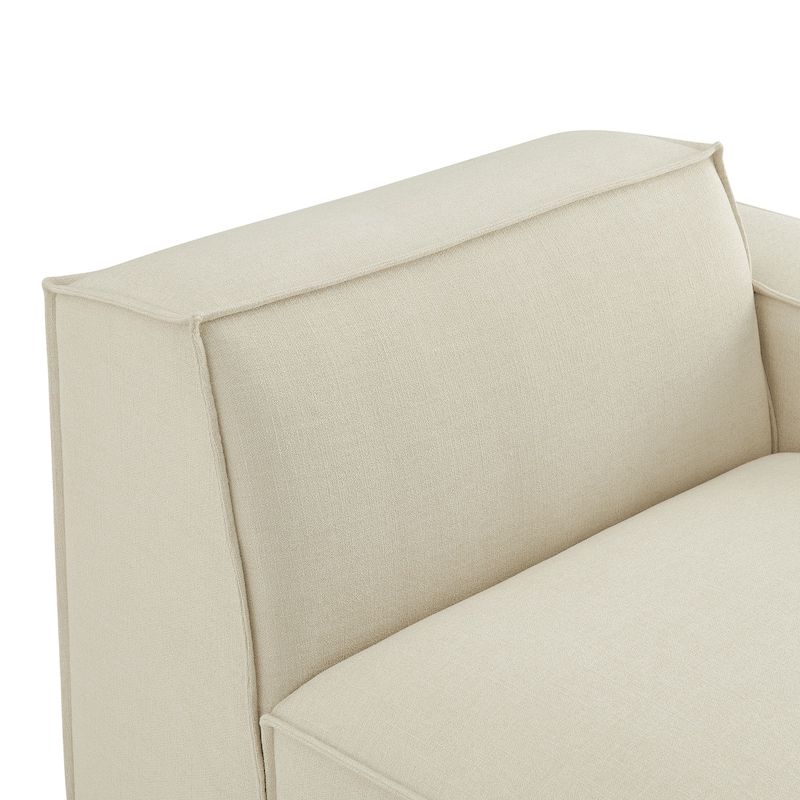Restore Performance Fabric Upholstered Right-Facing Modular Lounge Chair