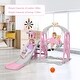preview thumbnail 11 of 21, Costway 4-in-1 Toddler Climber and Swing Set w/ Basketball Hoop & Ball
