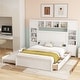 preview thumbnail 25 of 52, Modern Platform Bed with Integrated Cabinet and Drawers
