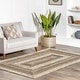 preview thumbnail 1 of 5, Nuloom Charlene Braided Border Jute Area Rug 5' x 8' Oval - Natural
