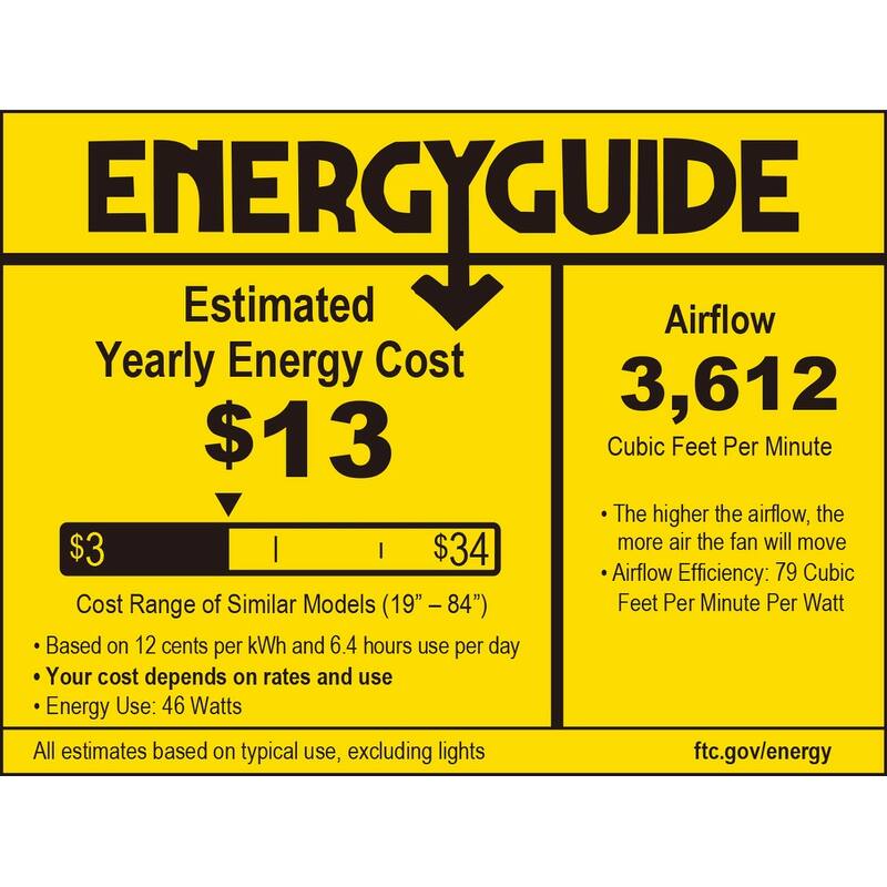 Amped 52 inch Indoor Ceiling Fan with Black Blades and LED Light Kit - Black and Brushed Satin Brass