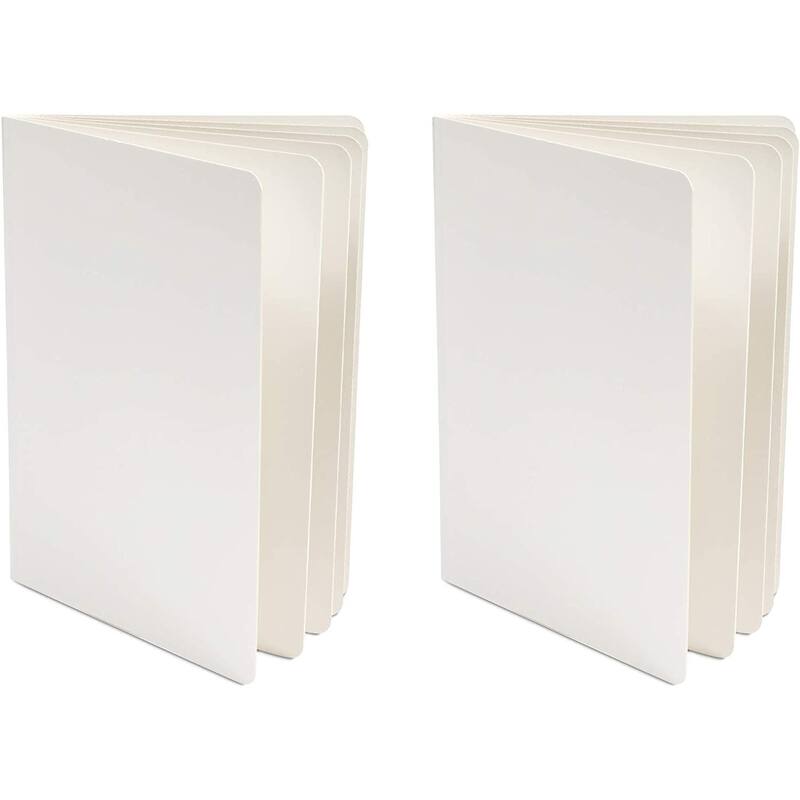Bright Creations Blank Board Book for Kids, Hardcover (White, 8 x 11 In, 2 Pack)