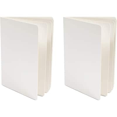 Bright Creations Blank Board Book for Kids, Hardcover (White, 8 x 11 In, 2 Pack)