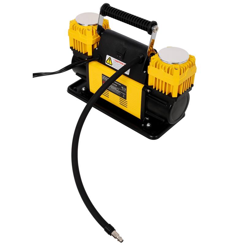 12V Heavy Duty Air Compressor,Tire Inflator with Pressure Gauge, Max 150 PSI,Tire Inflator Air Pump for Car, SUV, RV, Truck