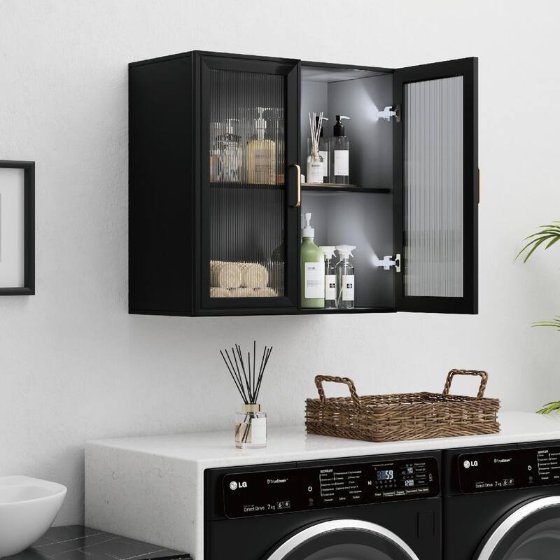 Versatile Wall Cabinets with Acrylic Glass Door