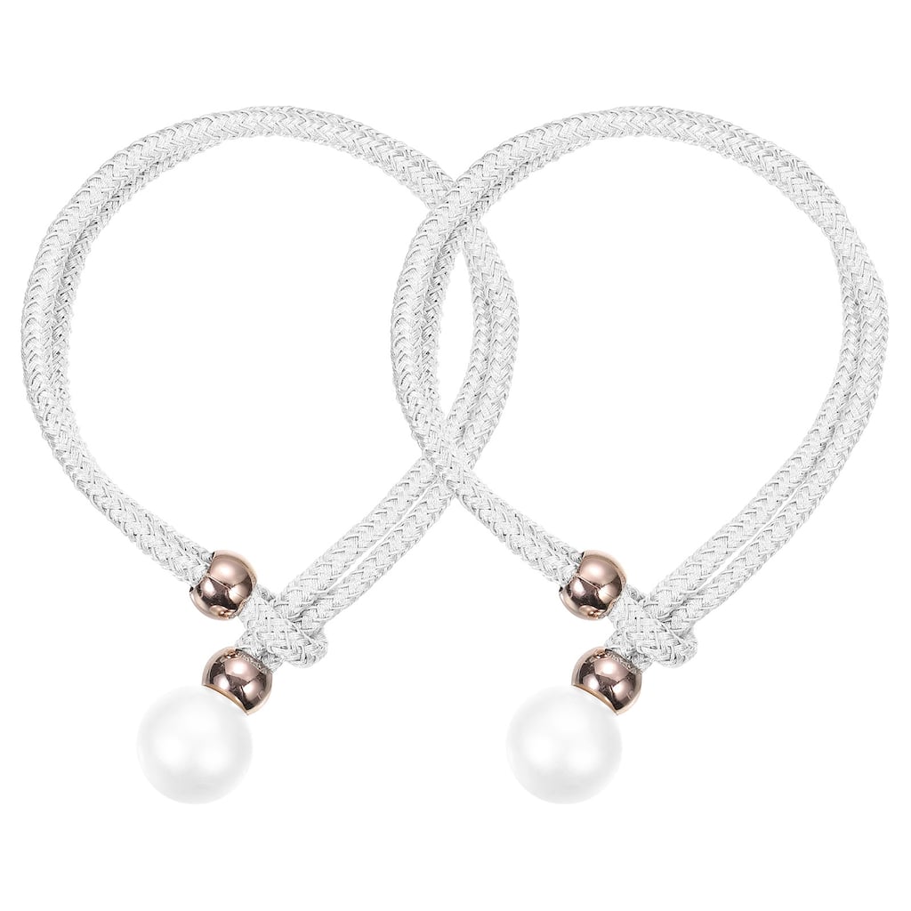 Curtain Tieback, 2 Pack Polyester Hand Woven Decorative Curtain Rope