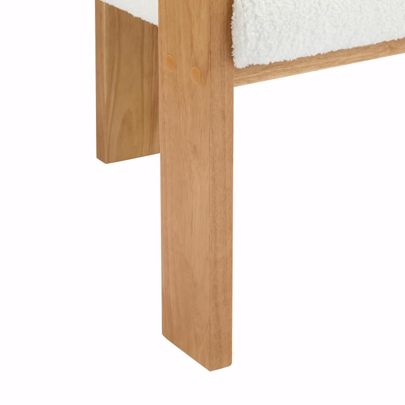 2-Pack Dining Chairs - Fabric with Pillow Back, Solid Wood Frame