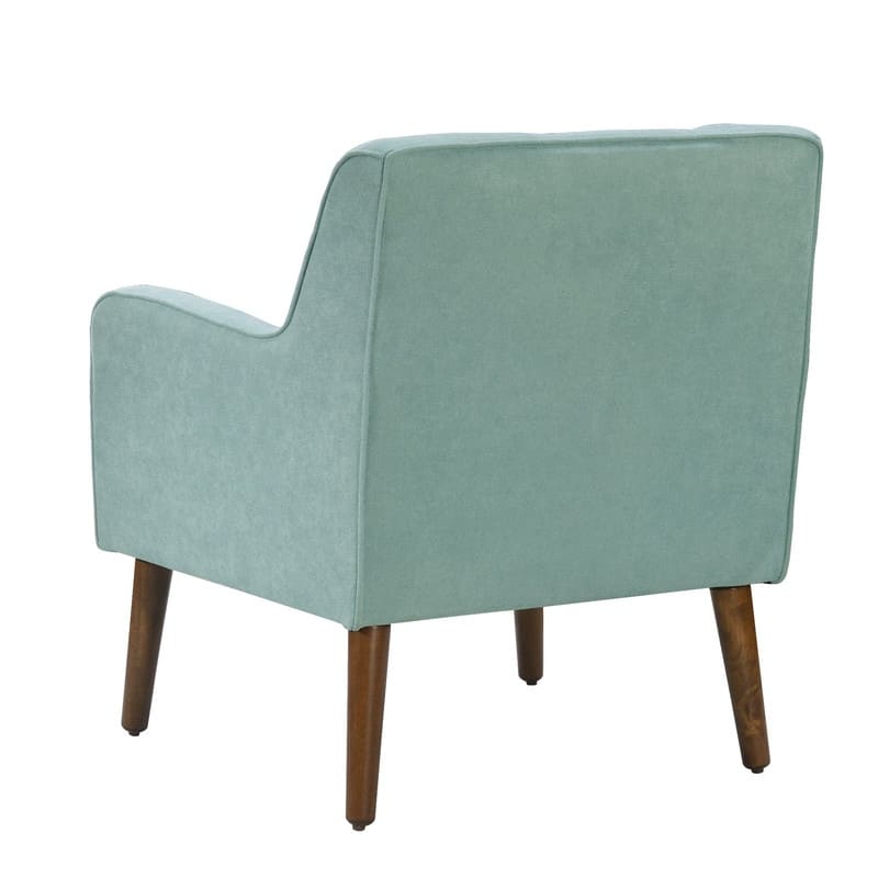 Ryder Mid Century Modern Woven Fabric Tufted Armchair