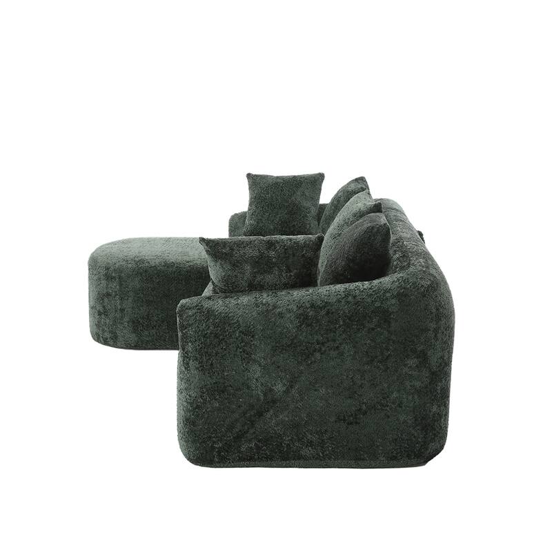 Living Room Oversized Comfy Boucle Sofa