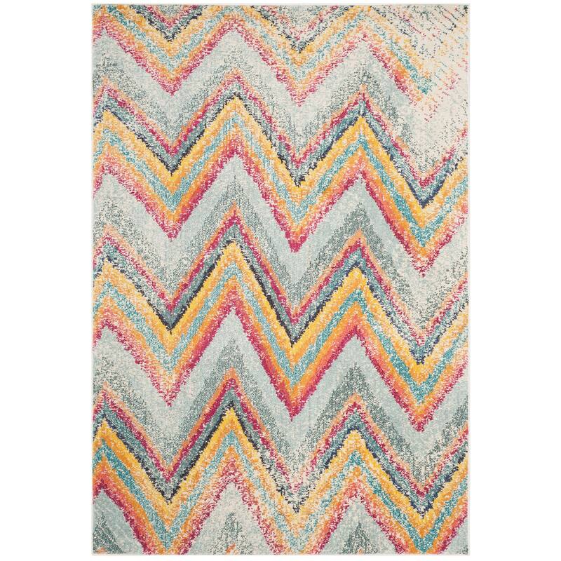 SAFAVIEH Monaco Nette Chevron Distressed Rug