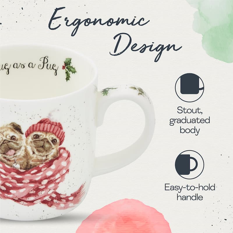 Royal Worcester Holiday Wrendale Designs 14 oz Mug