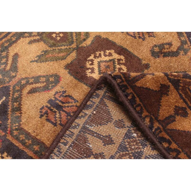 ECARPETGALLERY Hand-knotted Teimani Dark Navy Wool Rug - 2'7 x 4'4