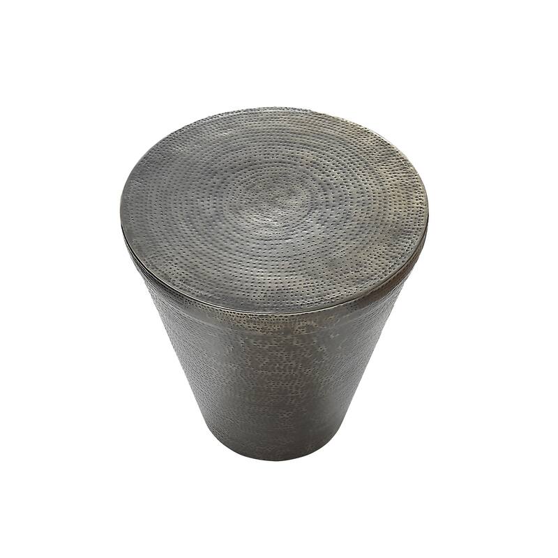Accent Table, Drum, Side, End, Nightstand, Lamp, Living Room, Bedroom, Metal, Contemporary, Modern