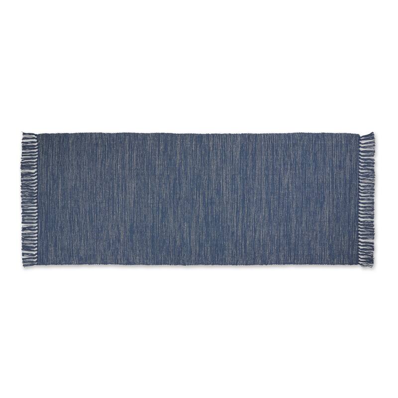DII Gray and Off White 2-Tone Ribbed Rug 2x3 Ft - 24.0 In. L X 36.0 In. W X 0.2 In. H