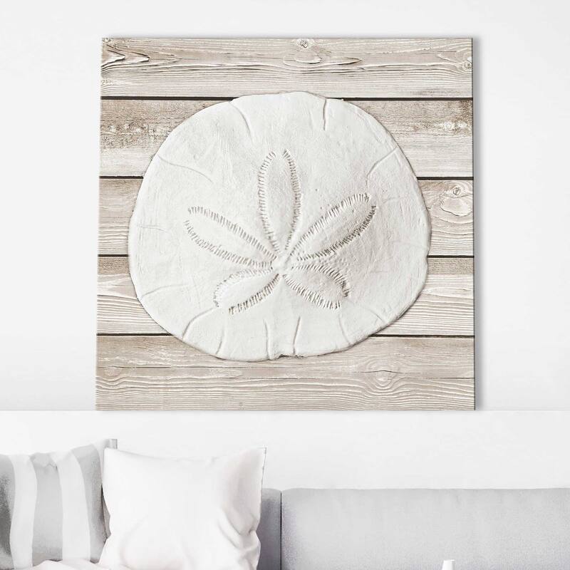 "Sand and Sea on Wood I" Print on Canvas