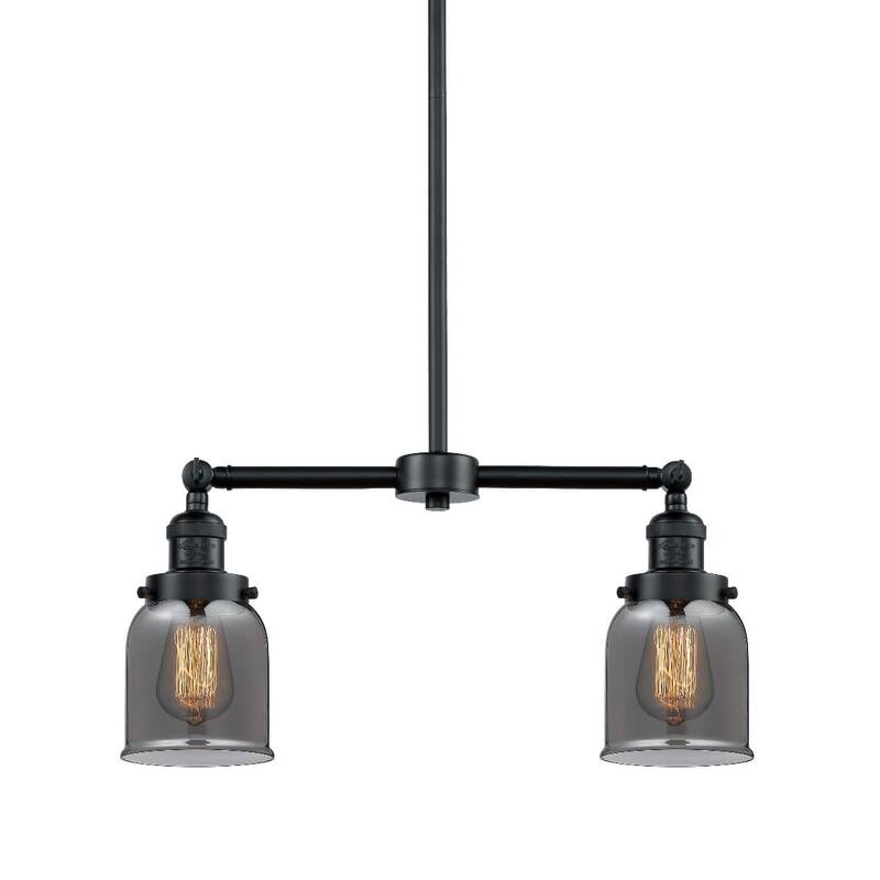Innovations Lighting Small Bell 2 Light 21" Wide Linear Chandelier