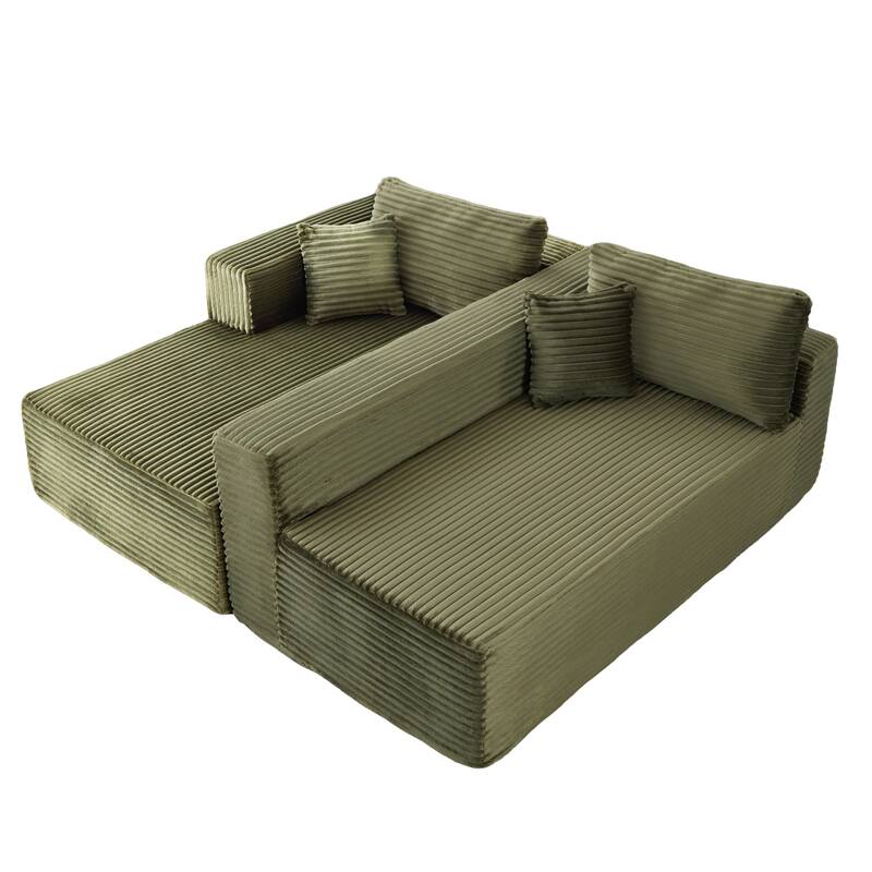 Compression Sectional Couch With Comfy Chaise,Boneless L Shape Sofa With Deep Seat,Minimalist Modular Couches Sleeper