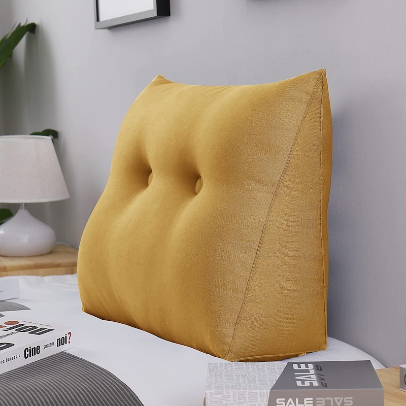 WOWMAX Bed Rest Wedge Reading Pillow Sofa Daybed Triangle Cushion 24"