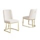 preview thumbnail 9 of 18, Best Quality Furniture Boucle 2pc Chairs Chrome Legs