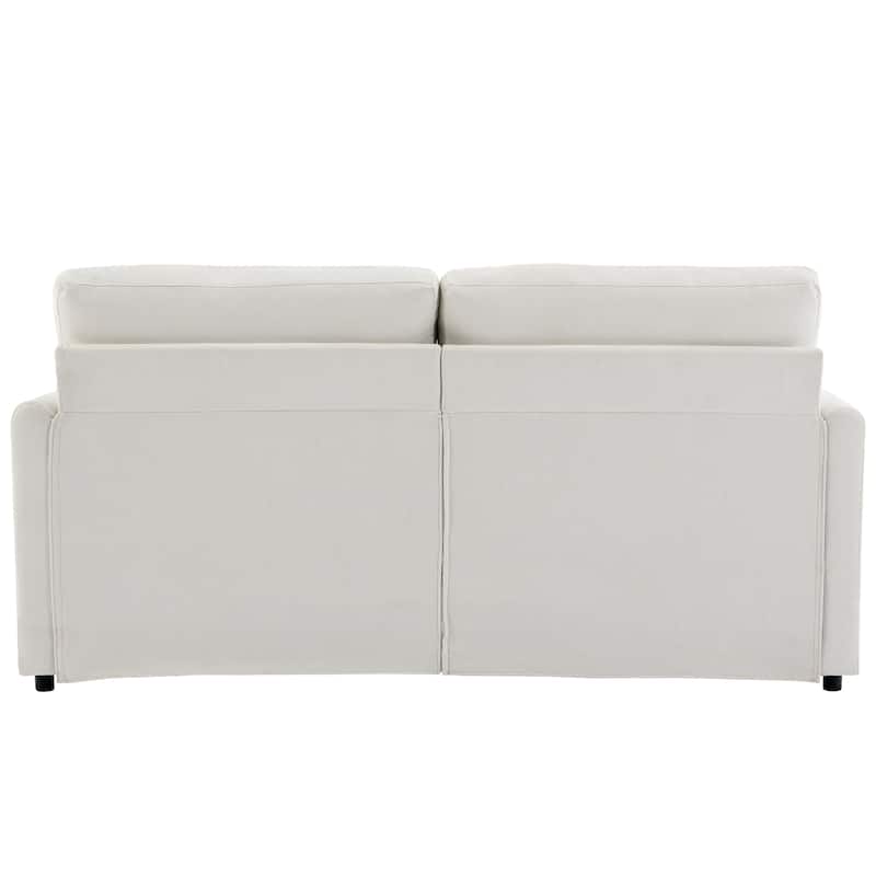 68.1" Chenille 2-Seater Sofa with Double-Layered Cushions for Living Room