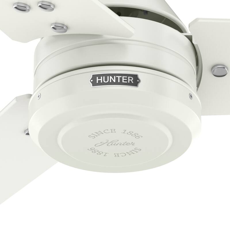 Hunter 60" Cassius ENERGY STAR® Ceiling Fan and Wall Control - Damp Rated - Farmhouse, Transitional, Industrial, Casual