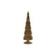 preview thumbnail 1 of 11, Dembe 13.5" Glass Tree on Gold Glitter Base, Set of 2 Gold