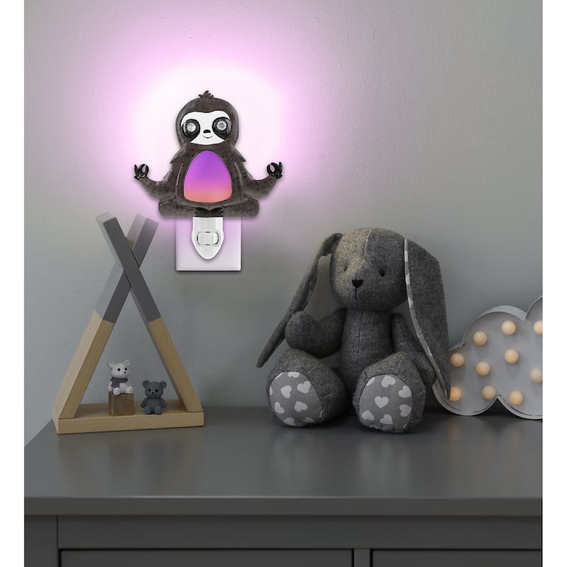 CoTa Global Sloth Night Light - Home Decor Wall Plug in Night Light - 6.5 inches