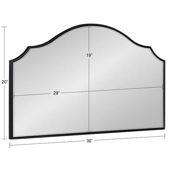 dimension image slide 10 of 14, Kate and Laurel Leanna Framed Arch Wall Mirror