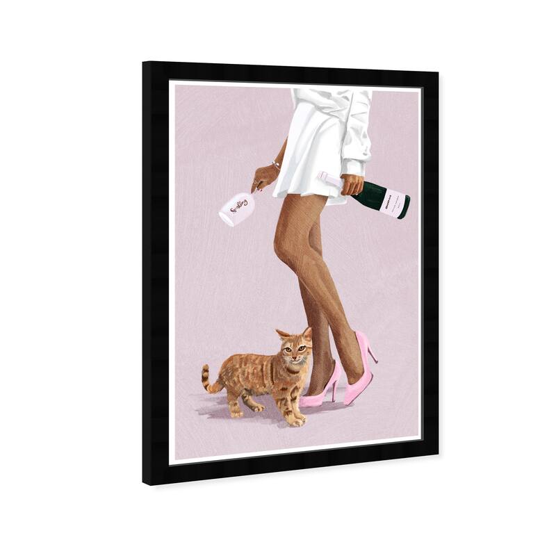 Wynwood Studio Prints Fashion and Glam Champagne and Pet Pink and Glam Wall Art Canvas Print