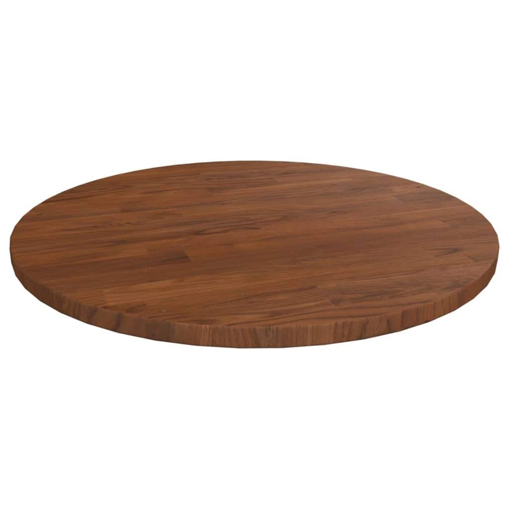 vidaXL Table Top Brown Solid Oak Wood 15.7in x 0.6in Table Top