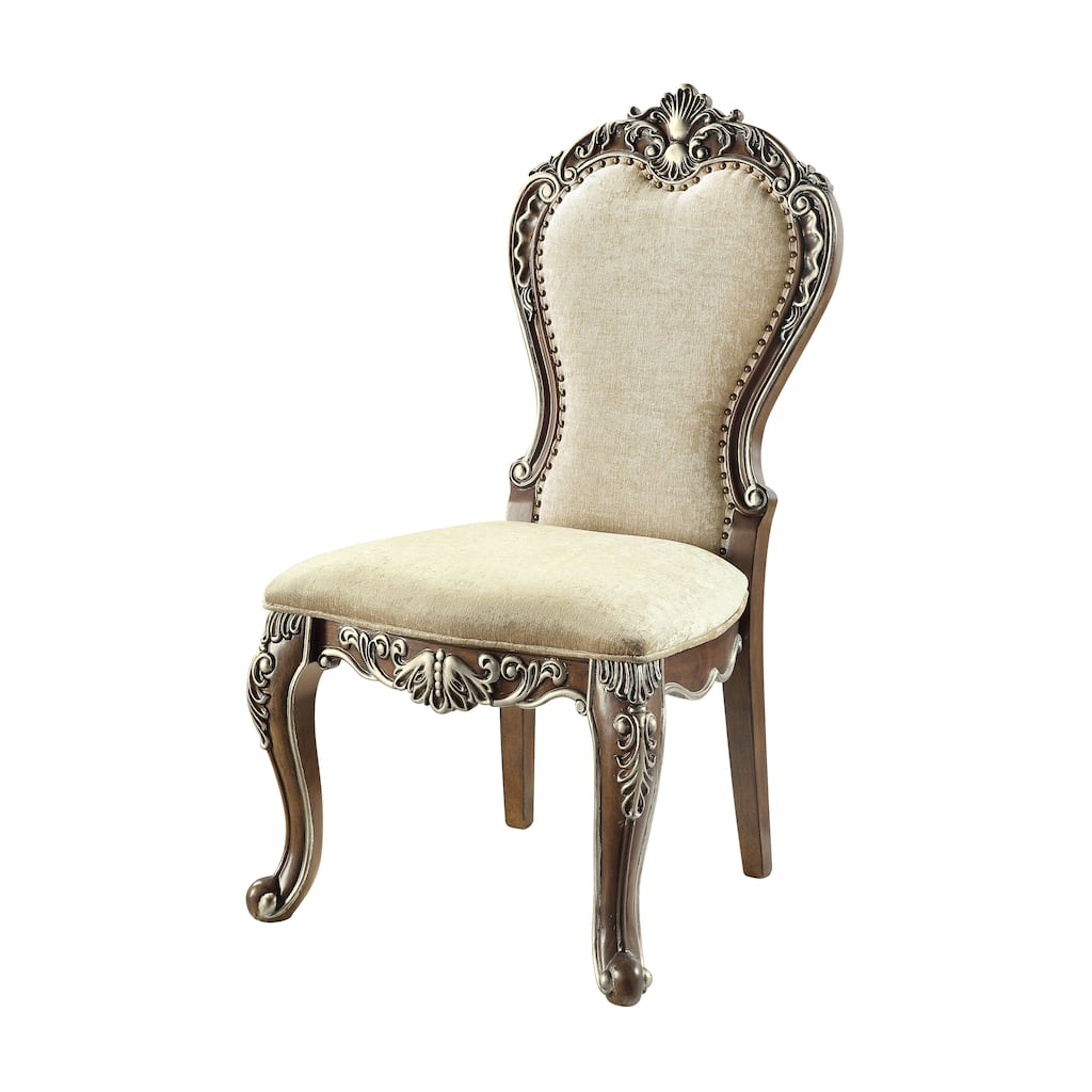 SIDE CHAIR (SET-2) Antique Oak Finish