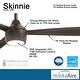 preview thumbnail 6 of 20, Minka Aire Skinnie 3 Blade 56 Inch Ceiling Fan With LED Light