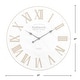 preview thumbnail 18 of 39, FirsTime & Co. Emmett Farmhouse Shiplap 27-in. Round Wall Clock